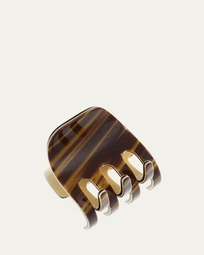 France Luxe Medium Gallery Jaw- Classic In Botanic Green
