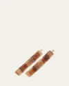 France Luxe Mod Bobby Pin Pair - Classic In Brown