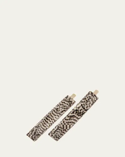 France Luxe Mod Bobby Pin Pair - Classic In Opera Silver