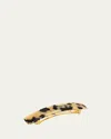 France Luxe Mottled Classic Rectangle Barrette