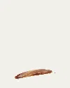 France Luxe Oblong Tige Boule Barrette - Classic In Caramel Horn