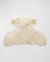 France Luxe Pavlova Small Couture Jaw Clip In Pavlova White