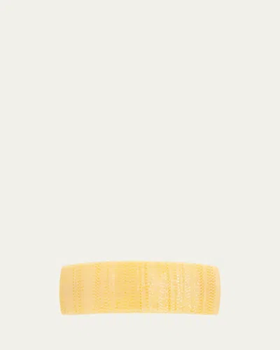 France Luxe Rectangle Volume Barrette - Classic In Straw