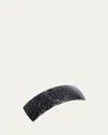 France Luxe Rectangle Volume Barrette In Linea Black