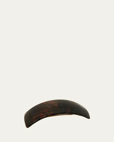 France Luxe Rectangle Volume Barrette In Mojave