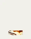 France Luxe Rectangle Volume Hair Barrette In Misty
