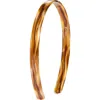 France Luxe Skinny Headband In Brown