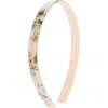 France Luxe Skinny Headband In Overjoyed Blush