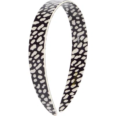 France Luxe Slim Headband In Black