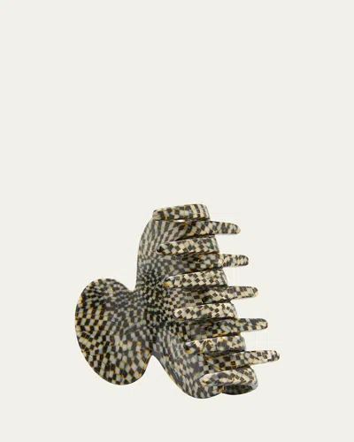 France Luxe Small Couture Jaw Clip In Opera Silver