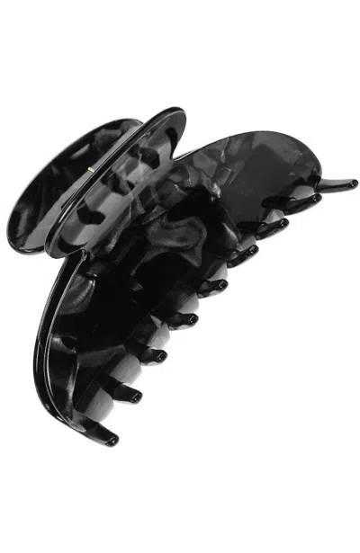 France Luxe Women's Large Couture Claw Clip - Nacro Black