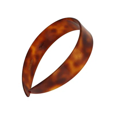 France Luxe Women's Neutrals / Black / Brown 1 1/5" Ultracomfort Headband - Tortoise In Black/brown