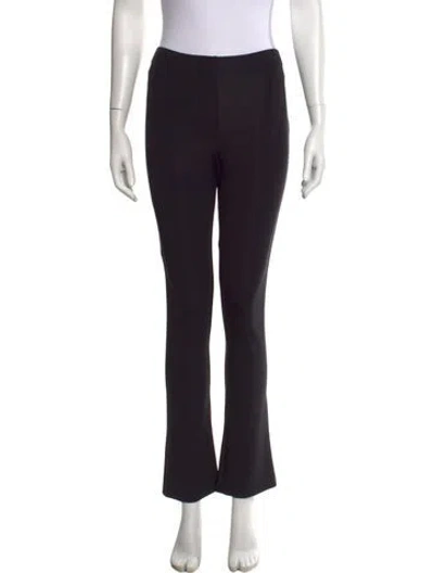 Pre-owned Frances De Lourdes Flared Pants In Black