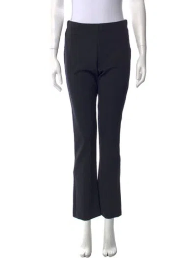 Pre-owned Frances De Lourdes Flared Pants In Blue