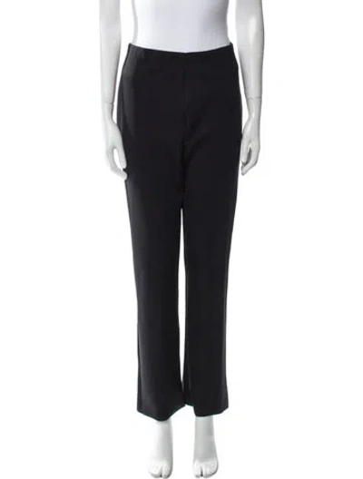 Pre-owned Frances De Lourdes Straight Leg Pants In Black