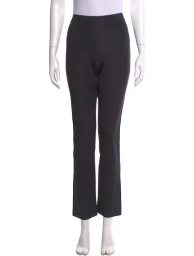 Pre-owned Frances De Lourdes Straight Leg Pants In Gray