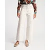 Frances Valentine Ace Stretch Denim Jean In White In Neutral