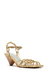 Frances Valentine Alexandra Chain Link Sandal In Platino
