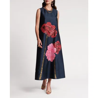Frances Valentine Alice Midi Dress Poppy In Neutral