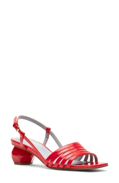 Frances Valentine Ally Slingback Sandal In Red