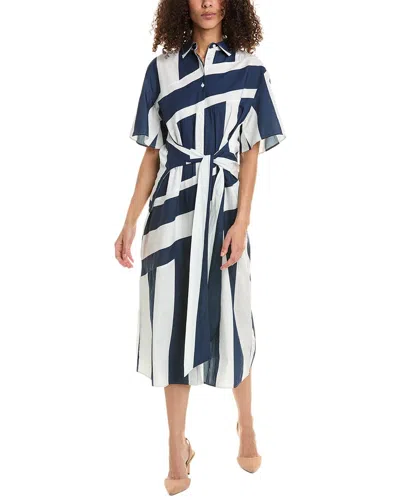 Frances Valentine Amanda Shirtdress In Blue