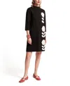 Frances Valentine Annie Regular And Plus Size Dress In Black/oyster