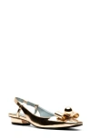 Frances Valentine Aubrey Slingback Flat In Platino