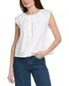 Frances Valentine Bailey Top Solid In White
