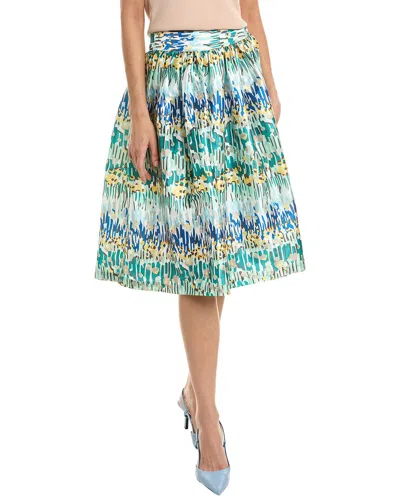 Frances Valentine Barbara Midi Skirt In Green