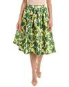 Frances Valentine Barbara Midi Skirt In Green