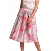 Frances Valentine Barbara Skirt In Dutch Tulip In Pink