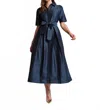 Frances Valentine Bella Maxi Dress In Navy In Blue
