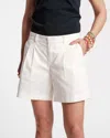 Frances Valentine Benny Cotton Bermuda Short In White