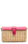 Frances Valentine Betsy Wicker Basket Crossbody Bag
