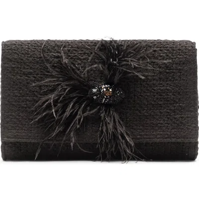 Frances Valentine Betta Boucle Clutch In Brown