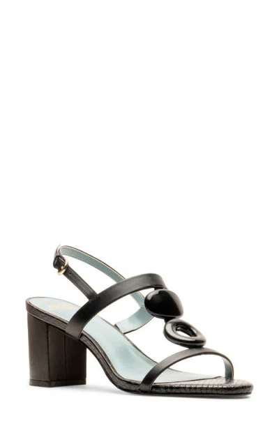 Frances Valentine Bianca Slingback Sandal In Black