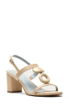 Frances Valentine Bianca Slingback Sandal In Natural