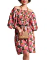 Frances Valentine Bliss Mini Dress In Fireflower In Multi