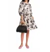 Frances Valentine Bliss Mini Dress In Scribble Print In Multi