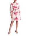 Frances Valentine Bliss Mini Dress In Oyster/pink
