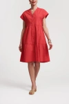 Frances Valentine Breezy Mini Dress In Red