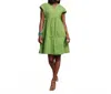 Frances Valentine Breezy Mini Dress In Green