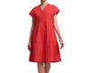 Frances Valentine Breezy Mini Dress In Red