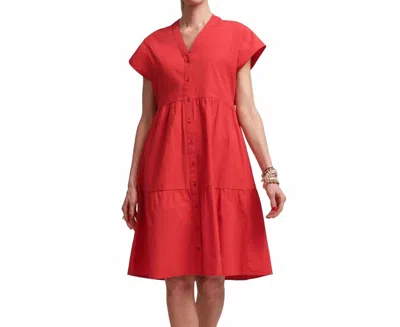 FRANCES VALENTINE BREEZY MINI DRESS IN RED