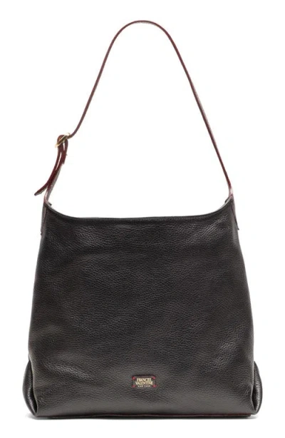 Frances Valentine Brynn Leather Hobo In Black