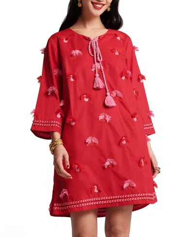 FRANCES VALENTINE CAPRI PEACOCK TUNIC