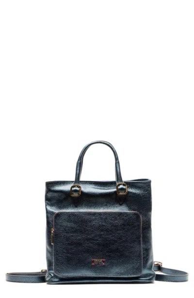 Frances Valentine Carin Leather Convertible Tote In Blue