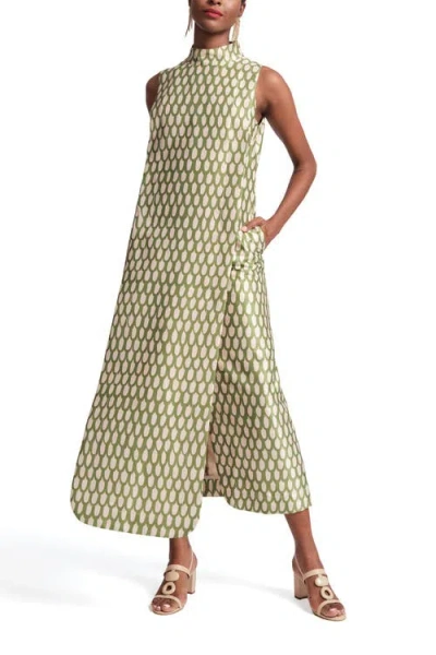 Frances Valentine Carlyle Maxi In Green In Multi