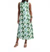 Frances Valentine Carlyle Midi Dress In Leaf In Green