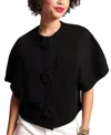 Frances Valentine Carnegie Shrug Regular And Plus Size Sweater In Black